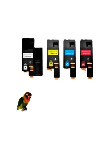 4 toner compatibles XEROX PHASER 6020 / 6022 - WORKCENTRE 6025 / 6027  