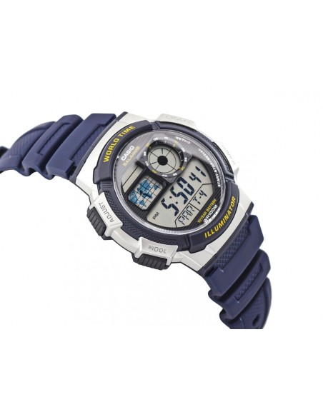 Reloj hombre Casio Digital AE-1000W-1A3 correa resina - hora mundial