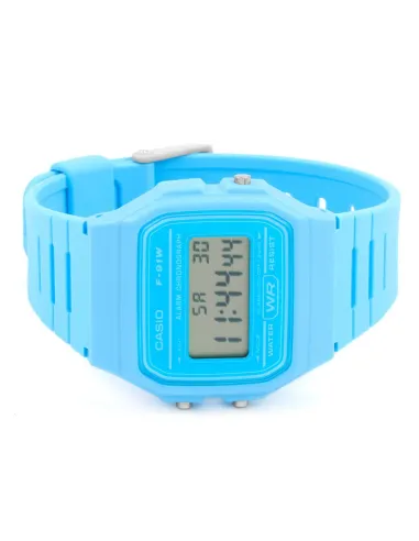 RELOJ digital Casio Azul Cielo F-91WC-2A UNISEX CASIO