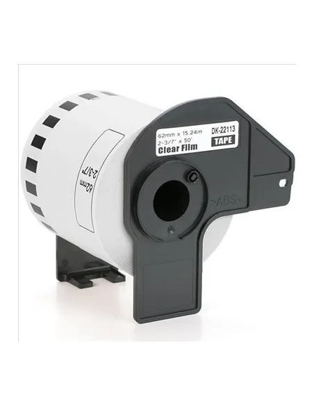 Etiquetas Compatibles Brother DK-22113 Transparente continua 62mmX15,24mm