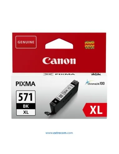 Cartucho Original Canon CLI-571BK XL NEGRO Alta capacidad CANON Pixma MG7750 MG7751 MG7752 MG7753