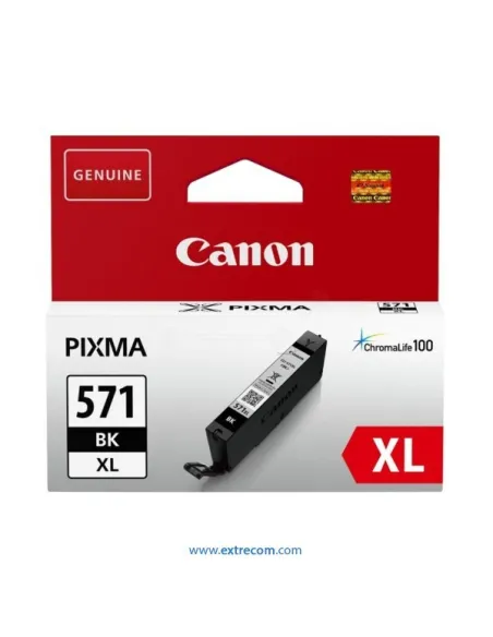 Cartucho Original Canon CLI-571BK XL NEGRO Alta capacidad CANON Pixma MG7750 MG7751 MG7752 MG7753