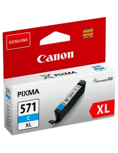 Cartucho Original Canon CLI-571C XL CIAN Alta capacidad CANON Pixma MG7750 MG7751 MG7752 MG7753