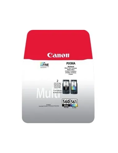 Pack 2 Cartuchos Originales NEGRO COLOR Canon PG-560 CL-561 Pixma TS5350  TS5351 TS5352 TS5353