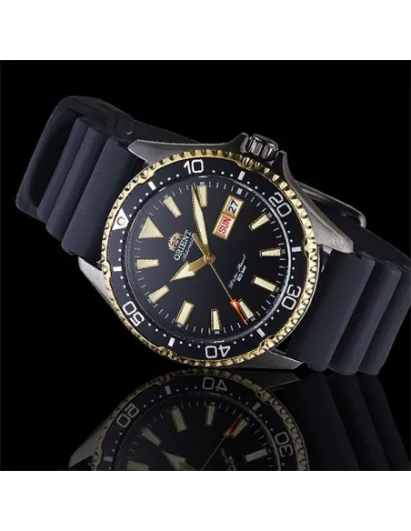Reloj Automático Hombre Buceo Orient Kamasu RA-AA0005B correa goma