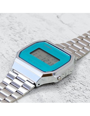 Reloj unisex digital Casio Retro A168WEM-2C cronografo