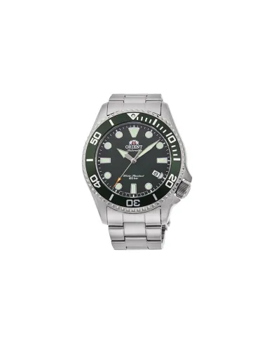 Reloj Automático Buceo Hombre Orient RA-AC0K02E dial verde cristal zafiro correa acero