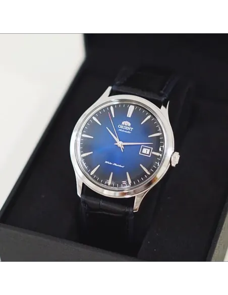 reloj hombre automático Orient Bambino FAC08004D dial azul cuero