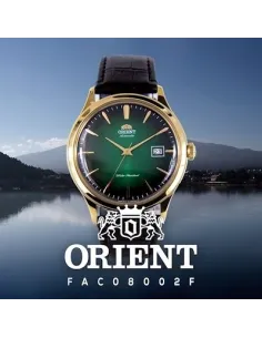 reloj hombre automático Orient Bambino FAC08002F verde cuero 2