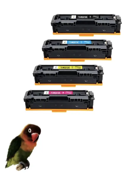4 Toner toner Compatiblse  HP W2210X-1X-2-3X / 207X  (SIN CHIP) para HP Color LaserJet Pro M255, MFP M282, MFP M283