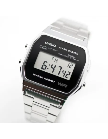 Reloj casio collection digital clásico retro A158WEA-1EF  multifuncional - acero inoxidable - wr