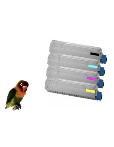 4 toners para OKI C822 TONER compatibles