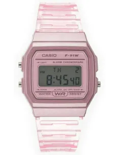 copy of Reloj Clásico Casio F91WS-2 Azul corra resina 7 años batería alarma cronómetro