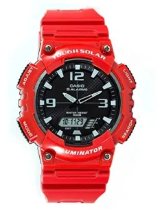Reloj deportivo hombre SOLAR Casio Sport Solar AQ-S810WC-4AV correa goma dial negro