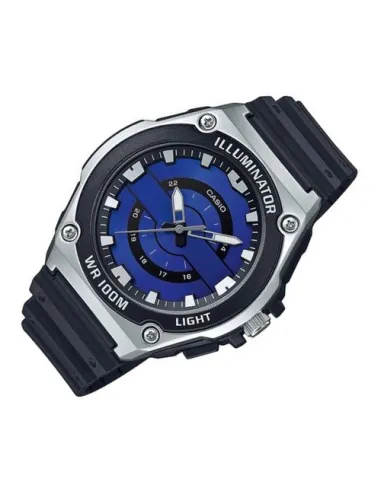 Reloj deportivo hombre Casio MWC-100H-2A2V Dial azul caja plateada