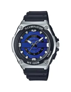 Reloj deportivo hombre Casio MWC-100H-2A2V Dial azul caja plateada
