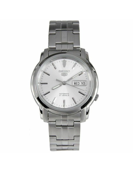 Reloj automático hombre Seiko 5 SNKK65K1 dial plata 38mm correa acero
