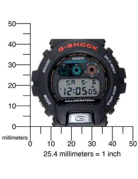 Reloj hombre Casio g-shock dw-6900-1v cronografo multifuncion - antigolpes