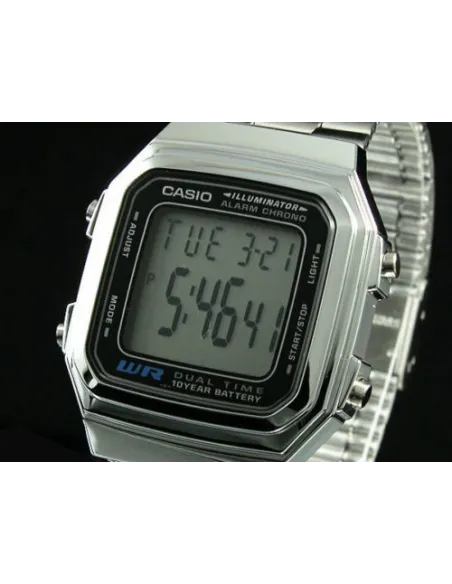 reloj Casio clásico A178WA-1 plateado