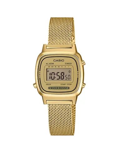 Reloj CASIO VINTAGE gold de acero la670wemy-9ef clásico digital alarma water resist correa de malla acero