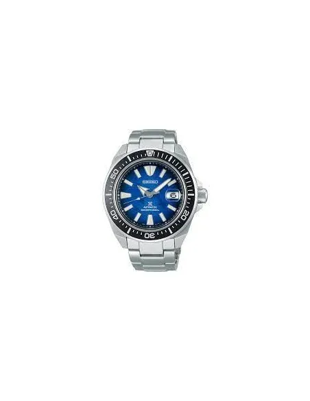 Reloj Automático hombre buceo Seiko Prospex SRPE33K1 Samurai Manta Ray Save the Ocean dial azul 43.8mm Zafiro