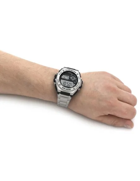 Reloj deportivo hombre Casio MWD-100HD-1AV Hora Mundial 5 Alarmas Despertador 10 años batería