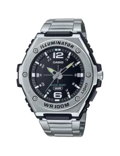 Reloj deportivo hombre Casio MWA-100HD-1AV Luz LED 100m WR correa acero