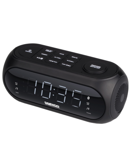 RELOJ Daewoo DCR-460 DESPERTADOR ALTAVOZ BLUETOOTH CON RADIO DIGITAL FM Y PUERTO USB PARA CARGA DE DISPOSITIVOS