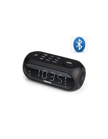 RELOJ Daewoo DCR-460 DESPERTADOR ALTAVOZ BLUETOOTH CON RADIO DIGITAL FM Y PUERTO USB PARA CARGA DE DISPOSITIVOS