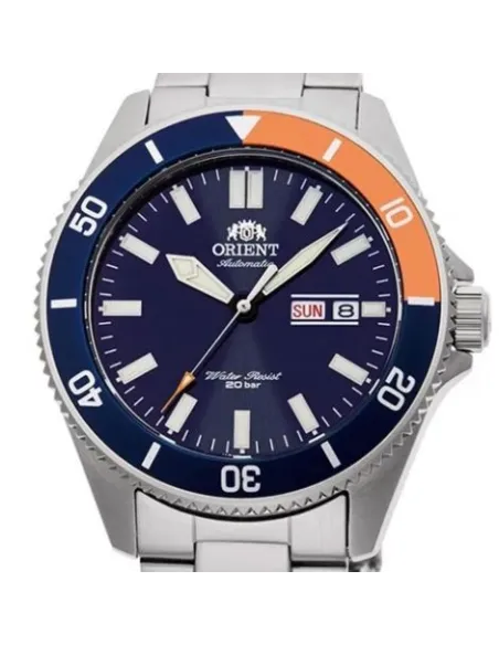 Reloj Automático hombre buceo Orient Kanno RA-AA0913L dial azul 44mm correa acero 200m WR