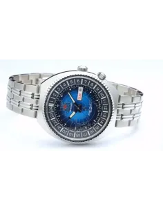 Reloj automático hombre Orient Revival World Map Automatic RA-AA0E03L dial azul 43.5mm correa acero 200m water resist 2