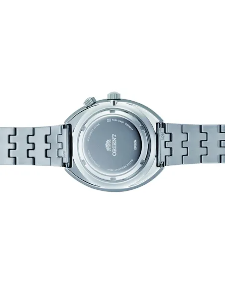 Reloj automático hombre Orient Revival World Map Automatic RA-AA0E03L dial azul 43.5mm correa acero 200m water resist