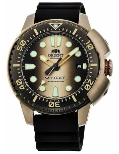 reloj automático hombre Orient M-Force RA-AC0L05G Limited Edition dial 45mm correa goma 200m water resist