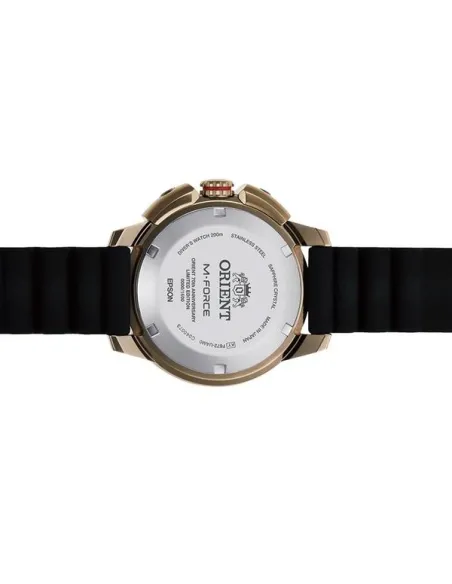 reloj automático hombre Orient M-Force RA-AC0L05G Limited Edition dial 45mm correa goma 200m water resist