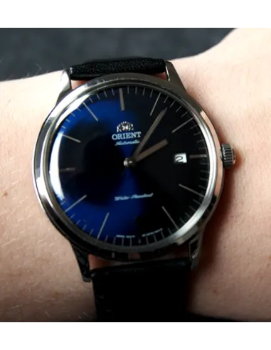 reloj hombre automático Orient Bambino FAC0000DD dial azul 40.5mm correa cuero