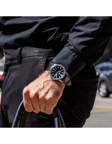 Reloj Automático Hombre Orient Commuter RA-AA0C04B dial negro correa cuero