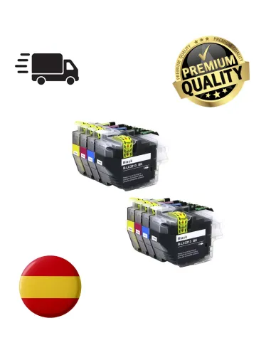 8 tintas para Brother LC3213 LC3211 DCP-J 770 MFC-J 890 MFC-J 497 DW MFC-J 491