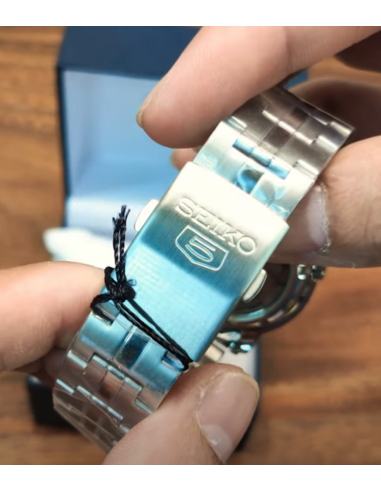 Reloj automático hombre Seiko 5 SNKK65K1 dial plata 38mm correa acero