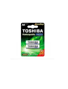 PILA RECARGABLE R6 TOSHIBA 2600MAH 2 pilas
