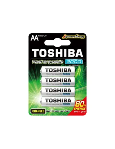 Pilas Recargables Toshiba Aa 2000mah 1.2v Blister 4 pilas