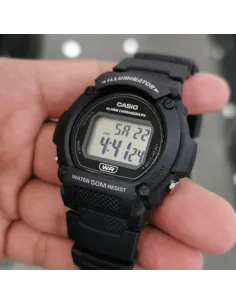 copy of Reloj deportivo hombre Casio W219h-8B Luz LED Cronómetro alarma 50m Water Resist 2