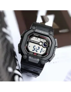 Reloj deportivo hombre Casio W737H-1A Luz LED 10 años batería Hora Dual 100m Water Resist 2