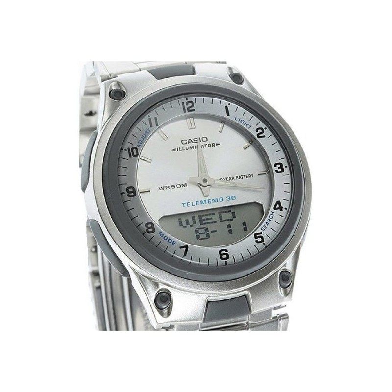 copy of reloj hombre CASIO aw-80d-1a2 Hora Mundial - 30 telememo - 10 años batería