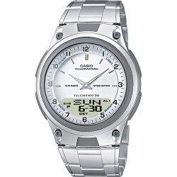 copy of reloj hombre CASIO aw-80d-1a2 Hora Mundial - 30 telememo - 10 años batería