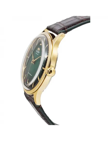 reloj hombre automático Orient Bambino FAC08002F verde cuero