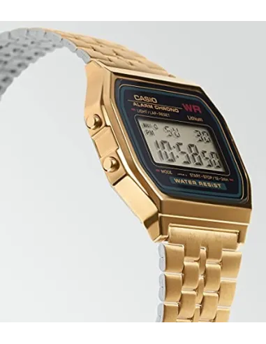 Reloj unisex Casio A159WGEA-1A dorado LED - cronómetro - alarma water resist