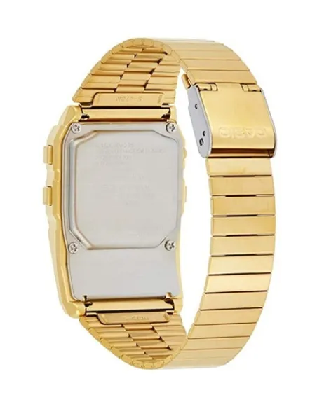 Reloj Casio Unisex DBC-611G-1 Iluminador dorado Telememo Calculadora