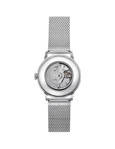 copy of reloj automático hombre Orient Bambino RA-AC0019L dial azul 40.5mm correa acero malla (admite cuerda manual)