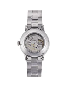 copy of reloj automático hombre Orient Star RE-AW0006S dial blanco Cristal Zafiro doble curva correa acero Power Reserve 2