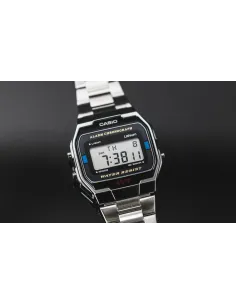 Reloj Digital CASIO A163WA-1Q VINTAGE ICONIC Correa De Acero Inoxidable